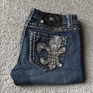 Miss Me Fleur De Lis Jeans
